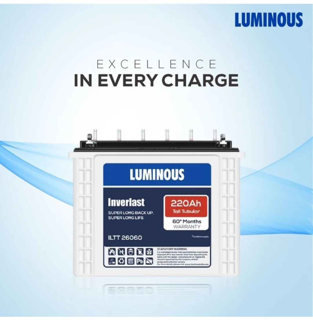 Luminous Inverlast ILTT26060 Tall Tubular Inverter Battery
