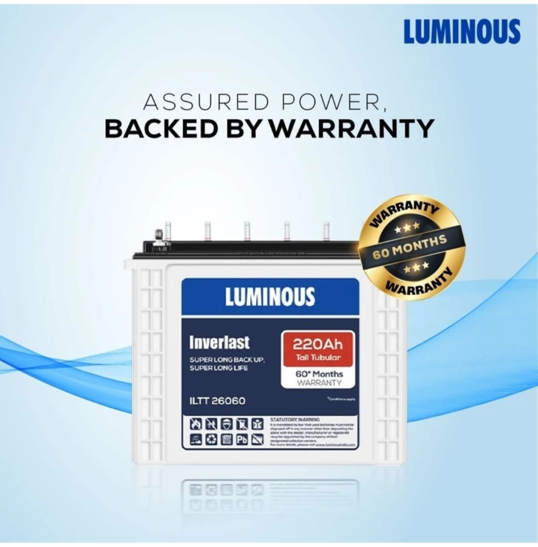 Luminous Inverlast ILTT26060 Tall Tubular Inverter Battery