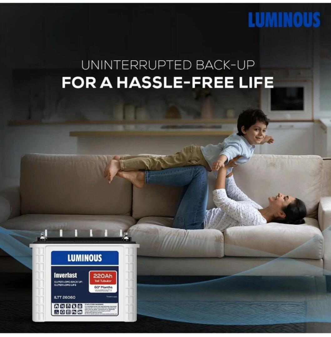 Luminous Inverlast ILTT26060 Tall Tubular Inverter Battery